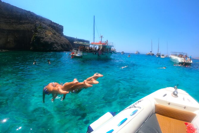 Private Boat Tour to Blue Lagoon Comino Caves and Gozo - Snorkeling gear, iced cooler, and the host details that win hearts