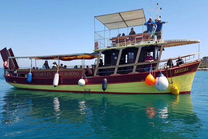 Private Boat Trip with Sandra Boat Medulin, Kamenjak, Ceja - Kamenjak National Park swim stop: a first taste of the wild coast