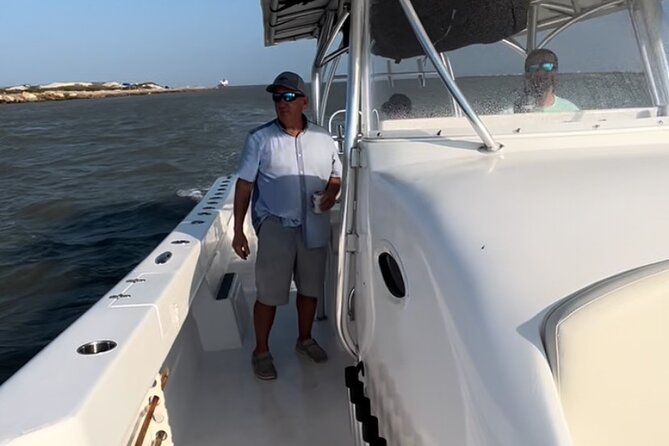 Private Dolphin Watch and Sunset Boat Tour Port Aransas Texas - Sunset energy: music, calm water, and the BYO advantage