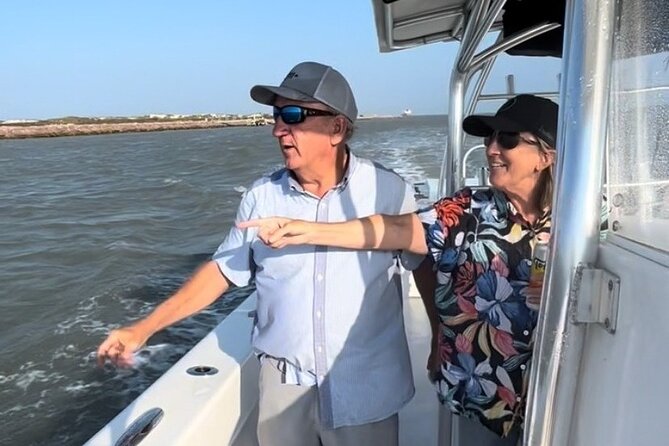 Private Dolphin Watch and Sunset Boat Tour Port Aransas Texas - Lydia Ann Lighthouse stop: photos plus local context
