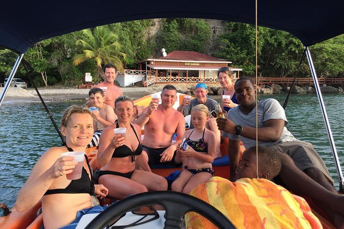 Private Full Day Charter: St Lucia Boat Tour to Soufriere - Sulphur Springs mud baths and Piton Waterfall: optional, but classic