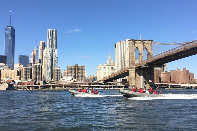 PRIVATE Manhattan Speedboat Tour - Up to 12 passengers - Entering the ride: North Cove Marina and a captain-led start