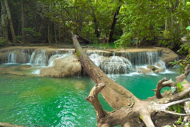 Private Tour to Erawan Waterfall and Boat Tour in Kanchanaburi - The Phra That Si Mueang Kan Chedi viewpoint stop near Wat Tham Khao Poon