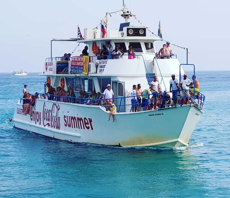 Protaras: Famagusta, Blue Lagoon and Turtle Cove Boat Trip - A short boat ride with real ocean time