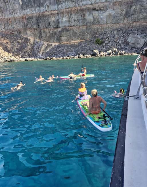 Puerto Rico, Gran Canaria: boat trip, drinks, food, paddle surfing, snorkeling - Timing and pacing: how a 4-hour trip stays fun
