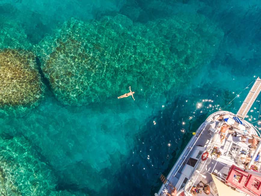 Rhodes: Boat Tour with Snorkeling, Gourmet Buffet & Open Bar - East Coast Cruising: St. Nicholas Fortress and the Medieval City From the Water