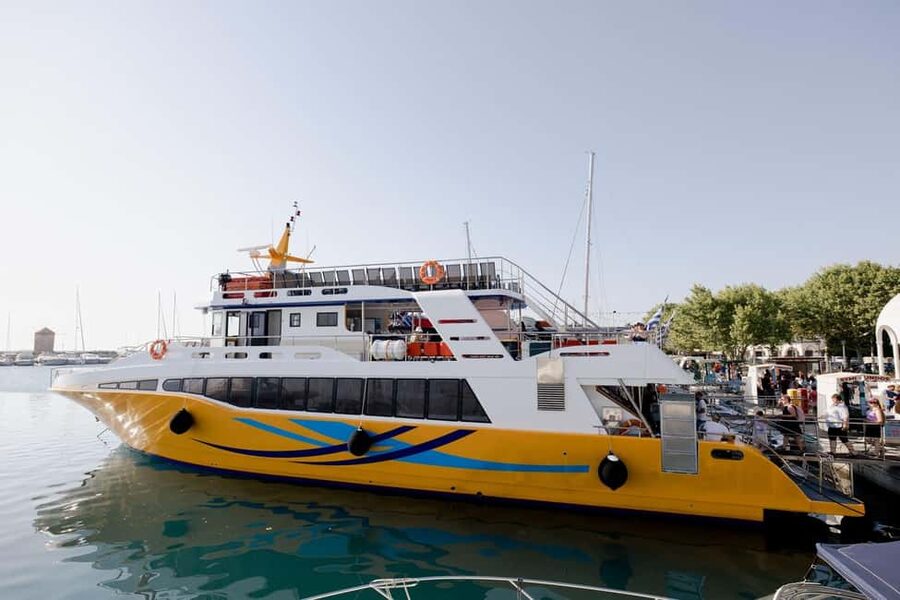 Rhodes: Boat Trip to Symi - Panormitis & St. George Bay - Symi’s town time: shops, tavernas, and planning around the heat