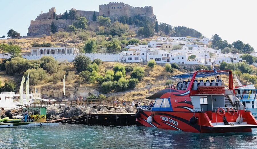 Rhodes: High Speed Boat Trip to Lindos - Key points at a glance