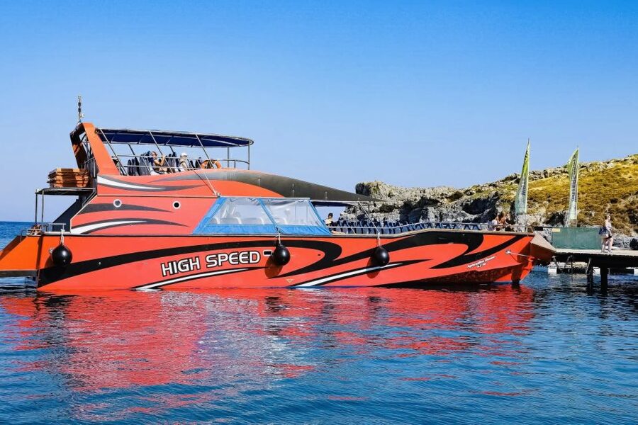 Rhodes: High Speed Boat Trip to Lindos - Lindos on Your Own: Acropolis Views by Donkey or Walk
