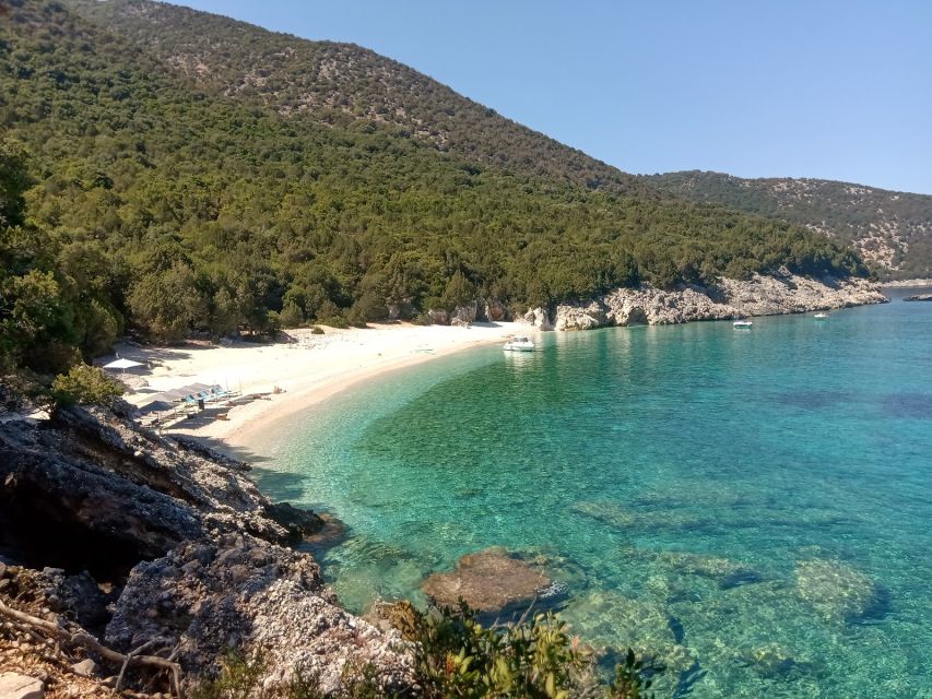 Sami: Ithaca Island Boat Trip with Swimming and Snacks - Key points at a glance