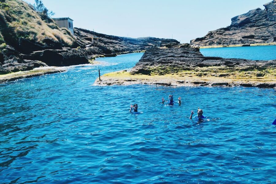 São Miguel: Glass Bottom Boat Tour with Snorkeling - Snorkeling time: how the crew keeps you close to the action