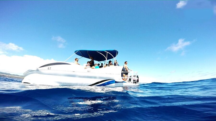 São Miguel: Glass Bottom Boat Tour with Snorkeling - The glass-bottom boat ride around the Ilhéu de Vila Franca do Campo