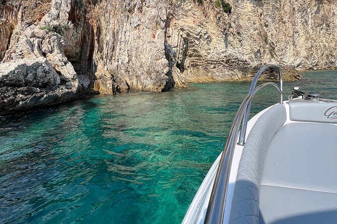 Saranda:Boat Tour to Kakome,Hidden Cave & Beaches,with snorkell. - Stop 4: Kakome—swim and snorkel with masks on the boat