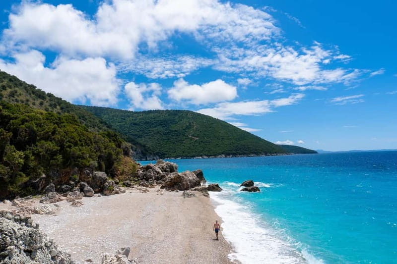 Saranda:Boat Tour to Kroreza with snorkelling,&umbrellas - Getting on board at Limani harbour (and what to do on arrival)