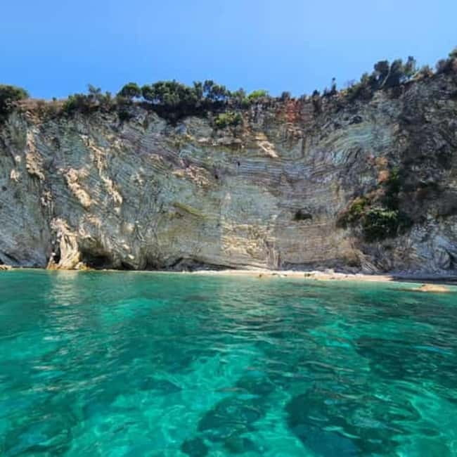 Sarandë: Boat Tour at Kroreza & Hidden Caves with Snorkeling - Kakoma Beach: the sheltered-bay swim with extra time (around 45 minutes)