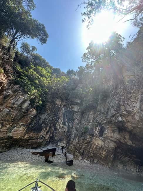 Sarandë: Ionian Coast Hidden Beaches and Caves Boat Tour - Shpella Breshke Turtle Cave: The First Light-and-Water Stop