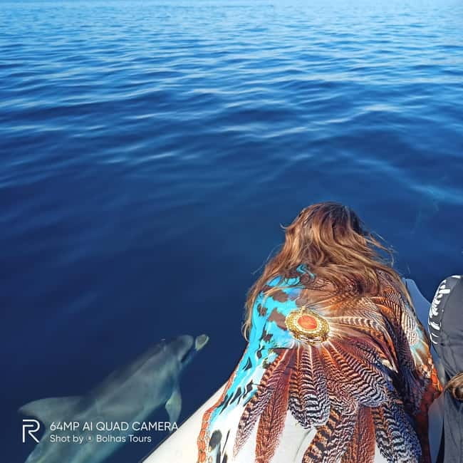 Sesimbra: Dolphin Watching Boat Tour with Biologist Guide - Ribeiro do Cavalo bay: snorkeling plus moscatel sweet wine