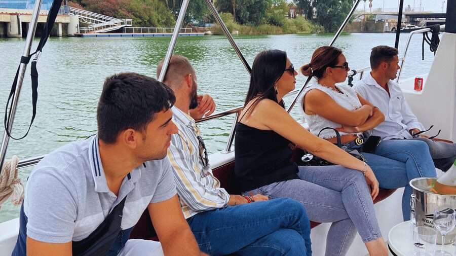 Seville: Guadalquivir River Boat Tour - The ride plan from safety briefing to Torre Sevilla and back