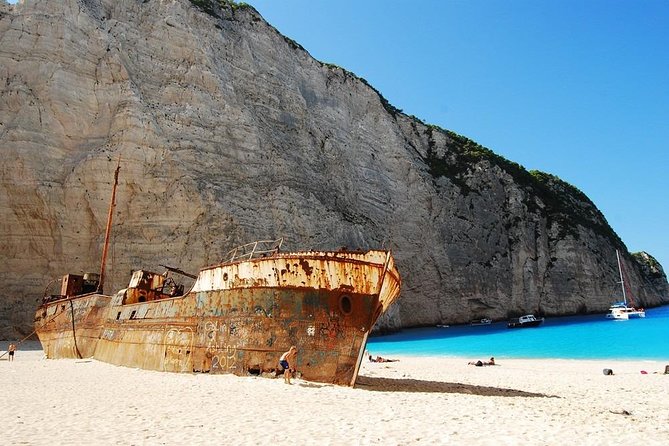 Shipwreck and Blue Caves- 8m Private Boat Tour (up to 11pax) - Pelagaki Beach: the longer swim stop that balances the itinerary