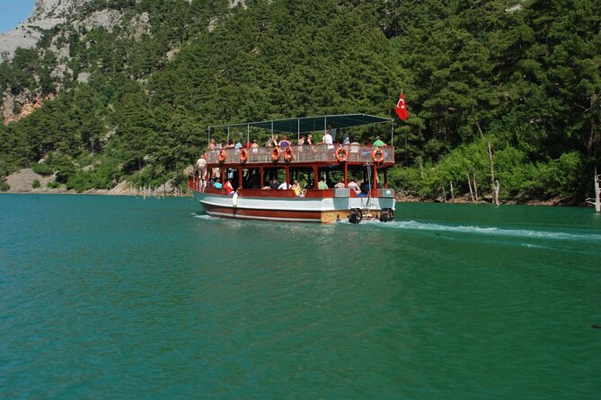 Side Green Canyon Boat Trip With Unlimited Drinks And Lunch - Manavgat Dam stops: Roman-era views and scenery breaks