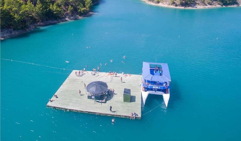 Side: Green Lake Boat Tour, Swimming, and Oymapinar Dam - Mosque details and Lyrbe Agora: history stops that aren’t just window dressing