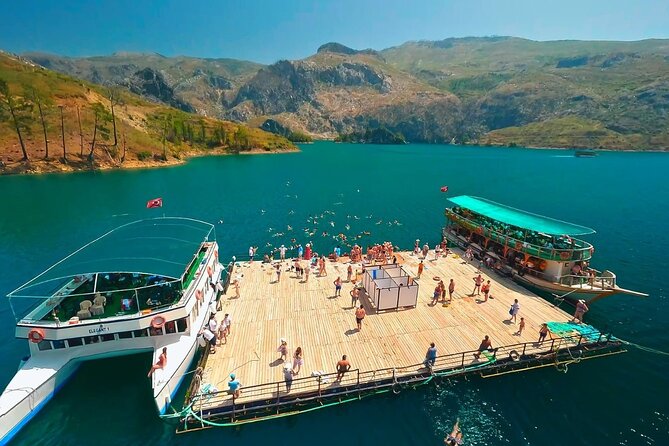 Side / Manavgat : Green Canyon Boat Trip w/ Lunch & Soft Drinks - Manavgat Dam stop: the electricity story behind the river scenery
