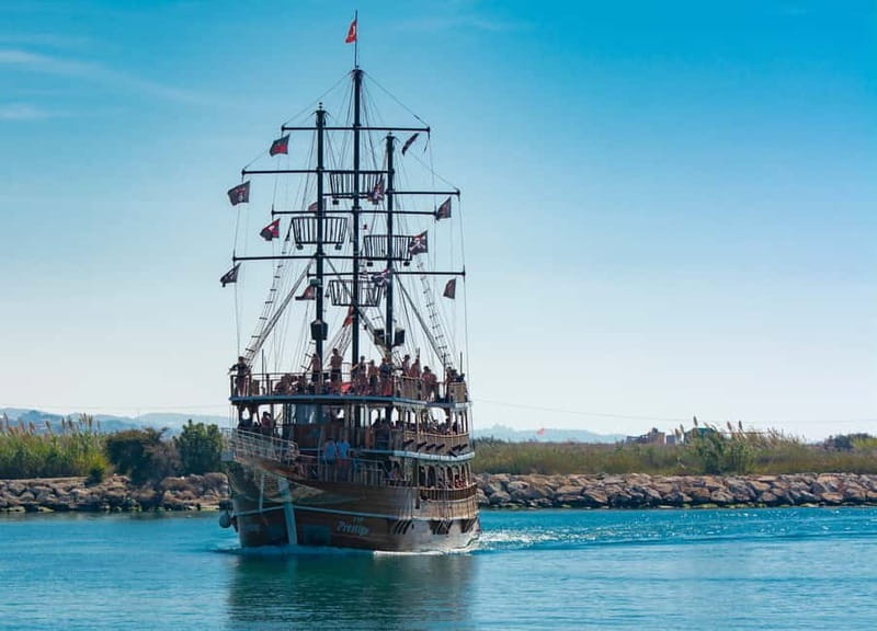 Side: Pirate Boat Trip with Lunch & Swimming Stops - The first swim break: where the river meets the sea