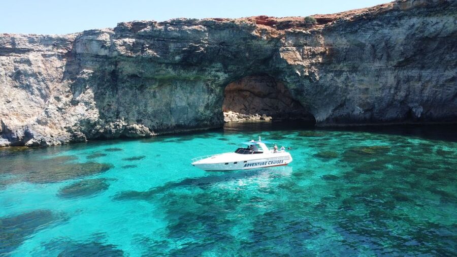 Sliema: Boat Trip to Comino Blue Lagoon, Gozo, and Caves - Crystal Lagoon: the first swim stop and what makes it special