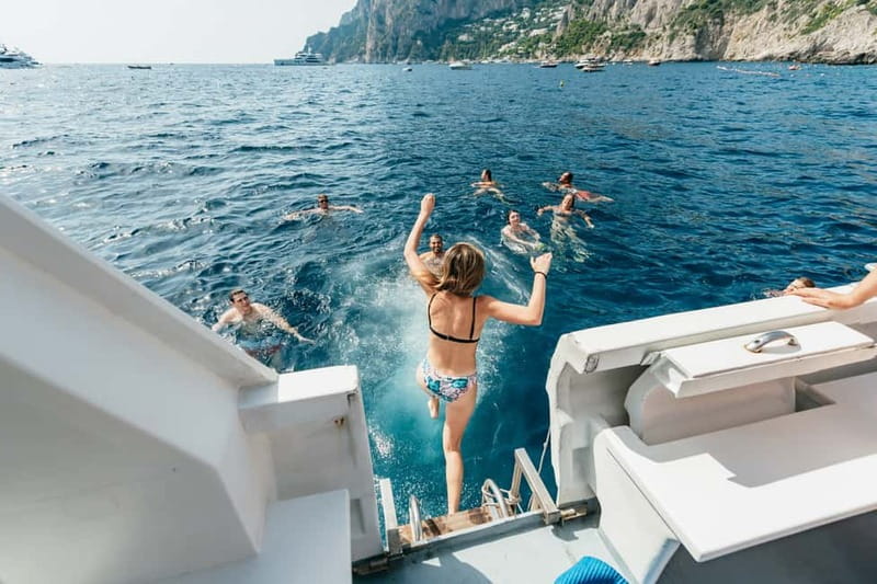 Sorrento: Coast and Capri Boat Trip with Limoncello Tasting - The Gulf of Naples cruise: Vesuvius views and the coast’s real face