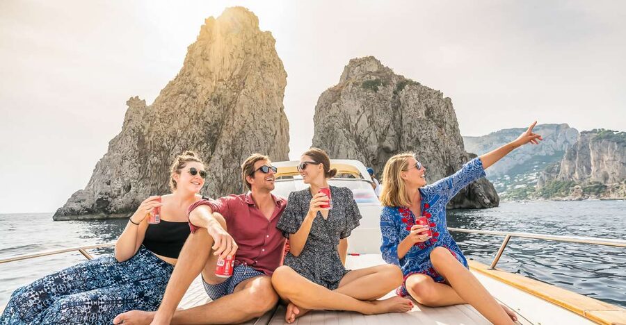 Sorrento: Exclusive Capri Boat Tour and Optional Blue Grotto - Small-boat cruise from Sorrento: what the day feels like