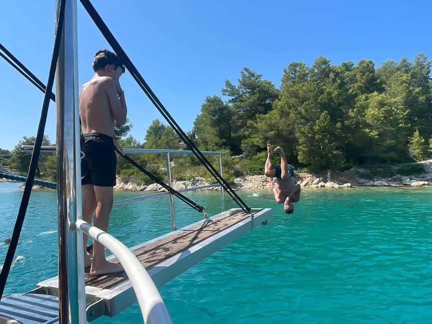Split: Blue Lagoon&Šolta boat tour with Food&Drinks (2026) - A Classic Wooden Boat Day That Feels Like Local Summer
