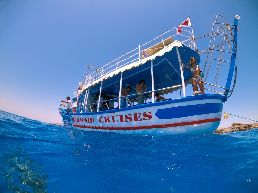 St Paul's Bay: Comino, Blue Lagoon, Gozo, & Caves Boat Tour - St Paul’s Island: Statue Ruins and a Final Water Break
