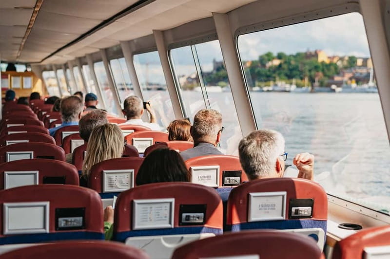 Stockholm: Highlights Boat Tour - Seating, weather, and the on-board café fika plan