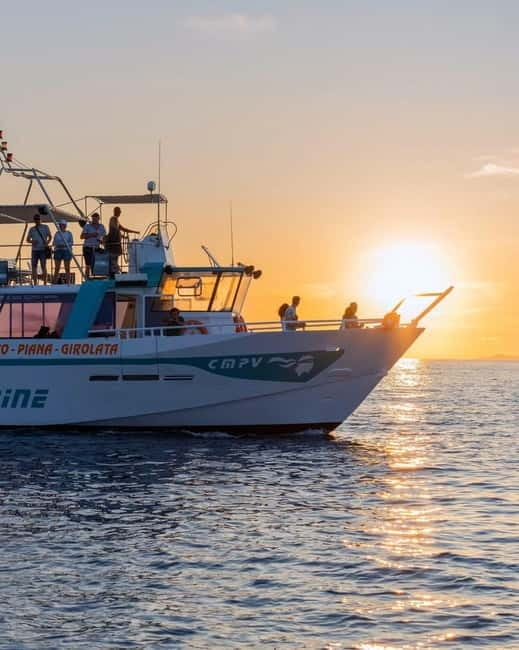 Sunset Boat Trip Visit, natural reserve coast - Meeting Point at CMPV PROPRIANO and How to Plan Your Timing