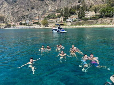 Taormina: Boat Tour with Sicilian Wine Tasting - Taormina coast by boat: bays, caves, and camera-friendly cruising