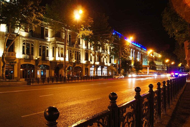 Tbilisi:Evening Walking & Talking Tour with Wine & Boat Ride - Rose Revolution Square and Rustaveli Avenue: The Quick Way to Get Oriented