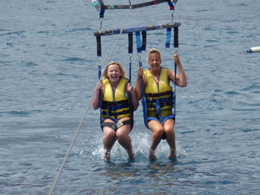 Tenerife South: Parascending Experience with Boat Ride - After the flight: the short swim in the ocean