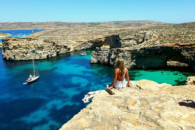 Tour in Malta Boat Charter to Comino and Gozoand Blue Lagoon - Gozo sprint: Hondoq Bay, bemberin gorge, and cave-friendly coastlines