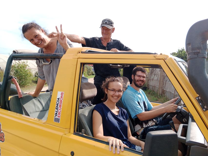 Valencia: Albufera Jeep and Boat Tour - The open-topped Jeep: drive it yourself, or enjoy the ride
