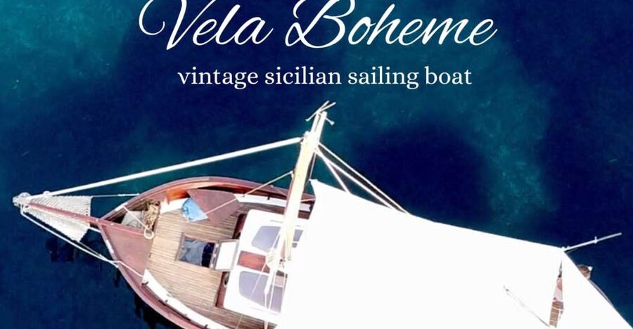 Vela Boheme ~ Vintage Sicilian Boat Tour - Coastline views from sea: Villegiea to Mondello