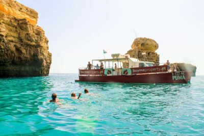 Vilamoura: Benagil Cave Boat Trip with Beach BBQ and Kayak - The Catamaran Ride: Views, Comfort, and a Smooth Coast Cruise