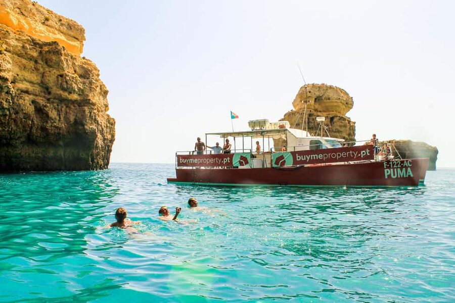 Vilamoura: Benagil Cave Boat Trip with Beach BBQ and Kayak - The Catamaran Ride: Views, Comfort, and a Smooth Coast Cruise