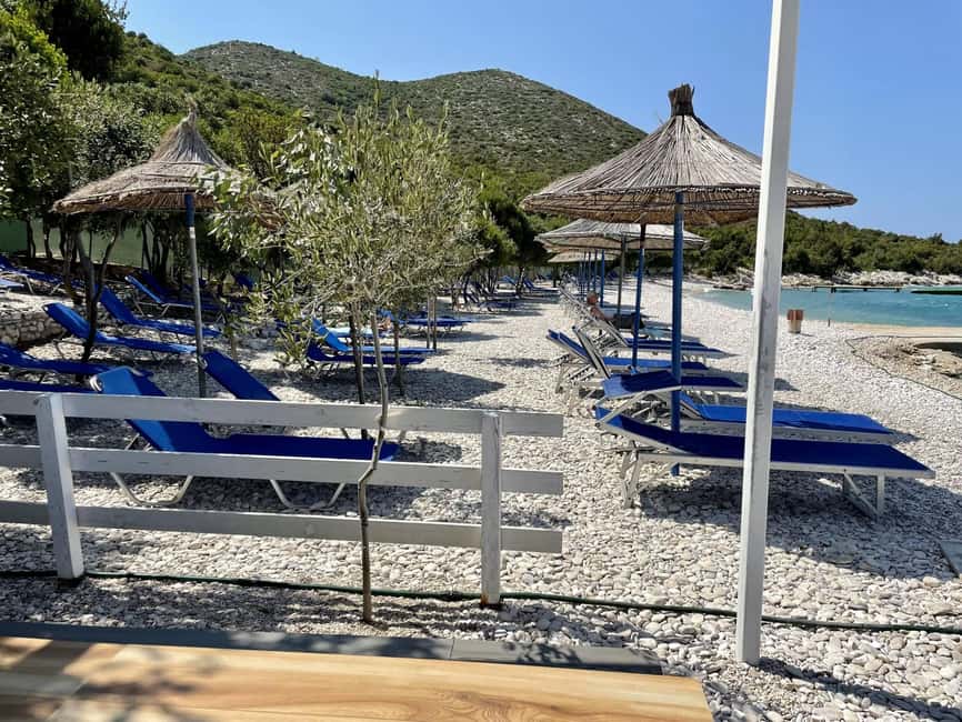 Vlorë: Sazan Island, Haxhi Ali Cave, and Karaburun Boat Tour - Karaburun Peninsula: swimming, shade choices, and a slower rhythm