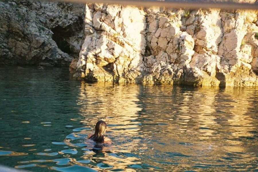 Wild Bays of Krk Island: A private half day boat tour - Golden Bay Beach on Krk: Where the Swim Time Actually Happens