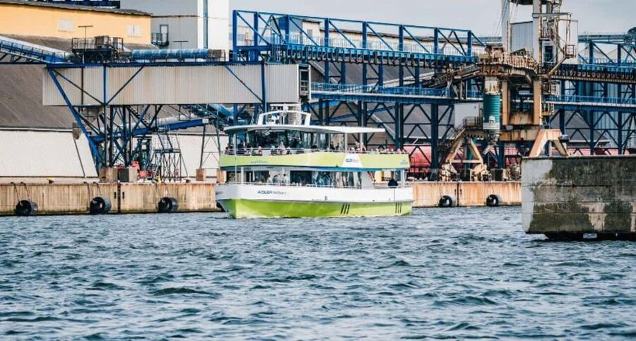 Wismar: Electric Boat Tour past Whale Island with Poel Stop - Getting on the MS Adler nature at Wismar’s Old Port