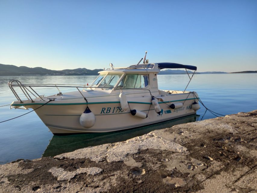 Zadar: Boat tour Half day -Private - Ošljak Island: Tiny, Inhabited, and Built for Snorkeling