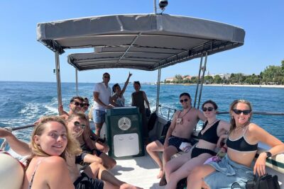 Zadar Boat Tour: Snorkel, Swim & Visit Scenic Bays and Villages - Stop 0 on the way out: Sea Organ and Old Town views