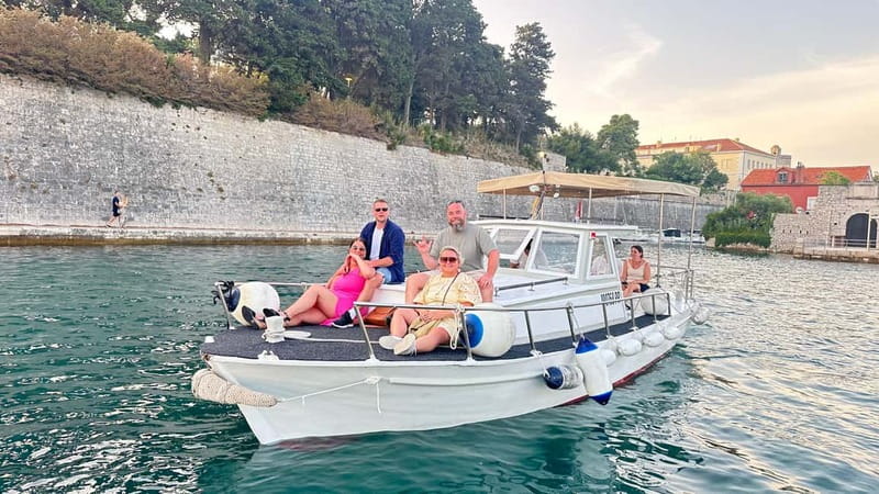 Zadar: Sunset boat tour with champagne - Cruising Toward Foša: The Calm-Port Contrast