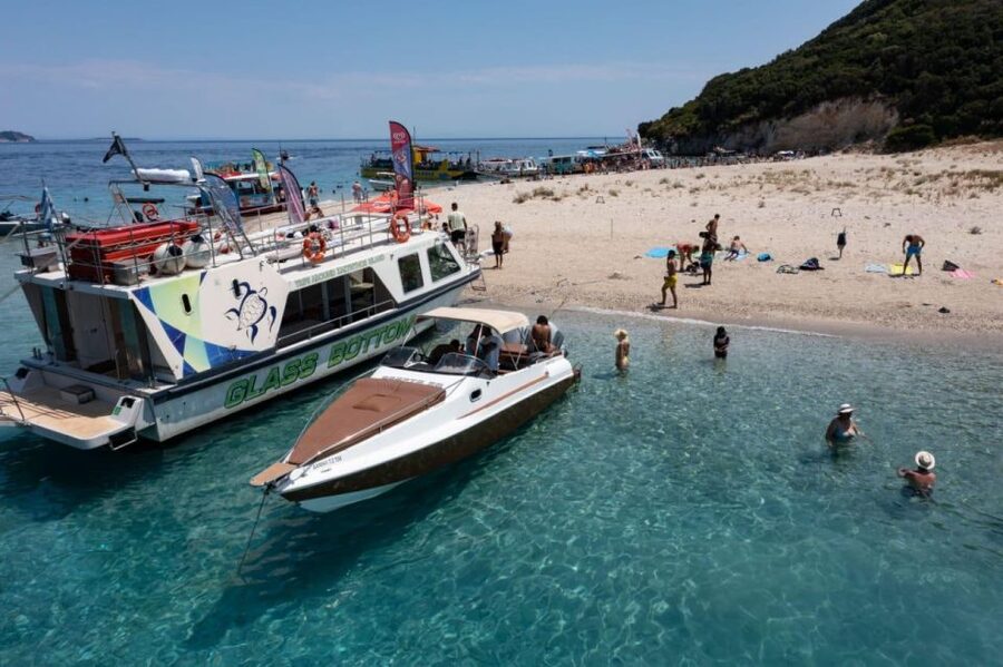 Zakynthos: Turtle Island & Keri Caves Glass-Bottom Boat Tour - The glass-bottom boat: useful, but don’t bet your day on the window